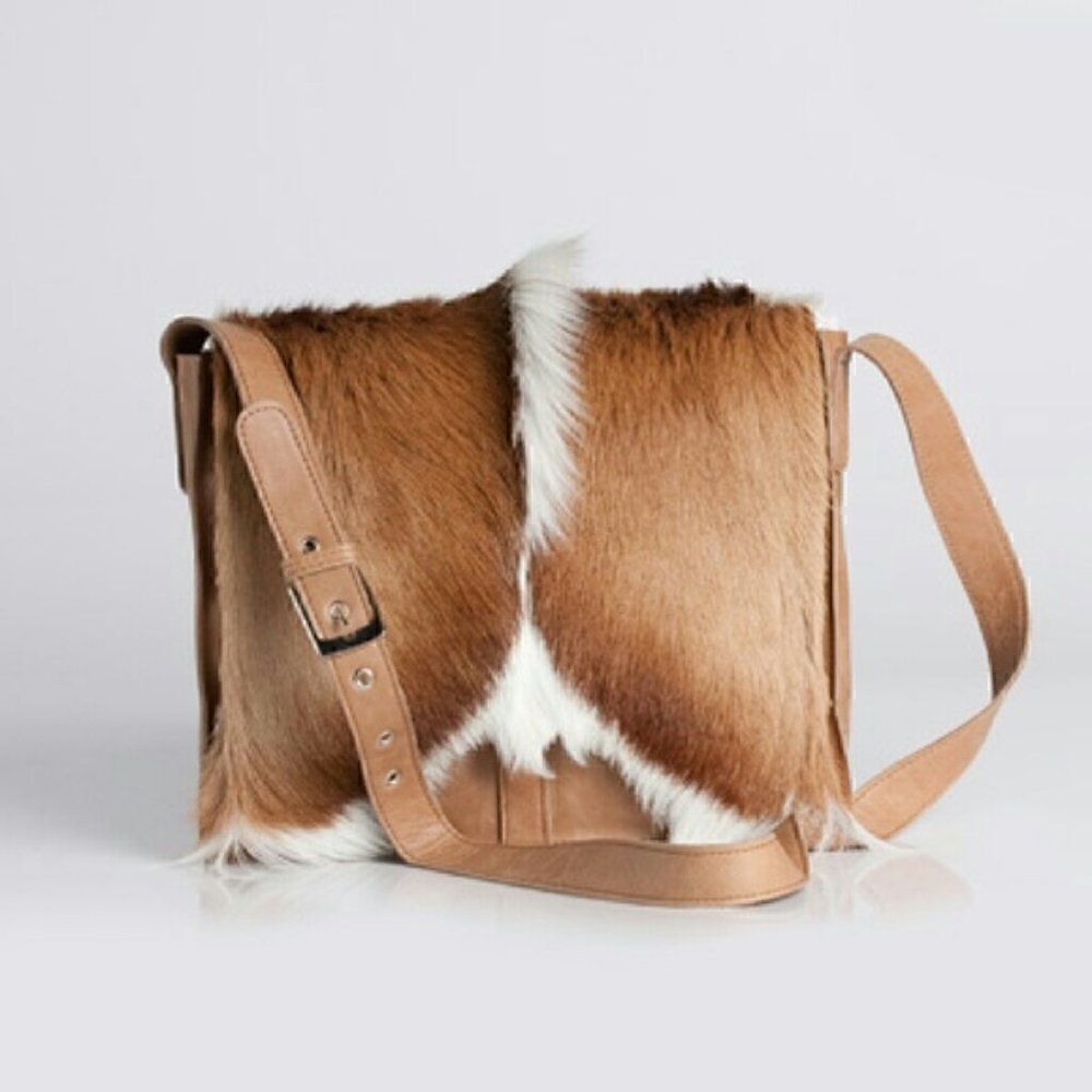 New FSP Collection Springbok Hazelnut Handbag